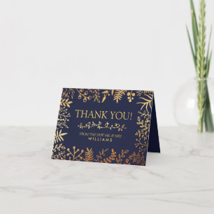 Tarjeta De Agradecimiento La elegante colección de Bodas florales de la Mari