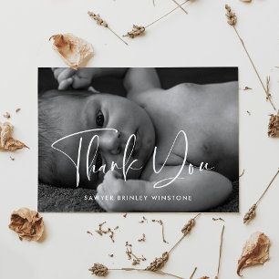 Tarjeta De Agradecimiento La elegante y moderna ducha Baby