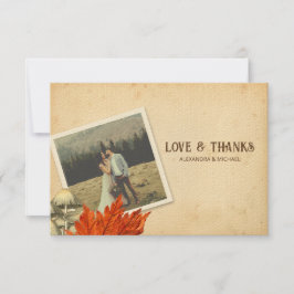 Tarjeta De Agradecimiento La encantadora naturaleza rústica de los bosques i