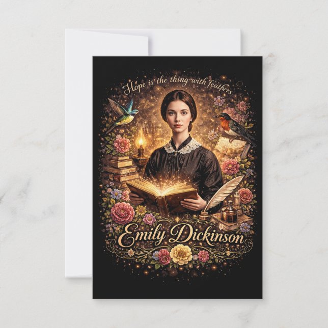 Tarjeta De Agradecimiento La Esperanza Emplumada (Anverso)
