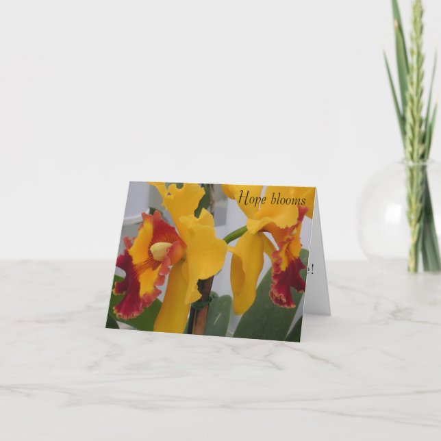 Tarjeta De Agradecimiento La esperanza florece (Anverso)