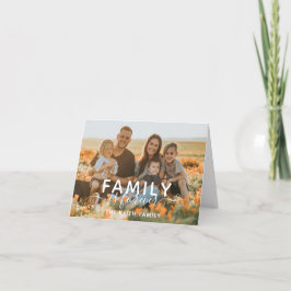 Tarjeta De Agradecimiento La familia es para siempre
