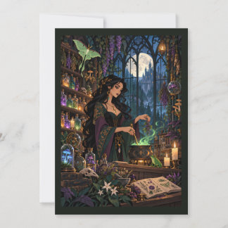 Tarjeta De Agradecimiento La Fantasía de Poción de Bruja de la Botica de Med