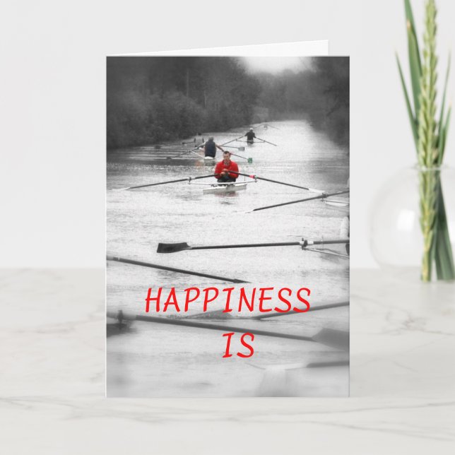 TARJETA DE AGRADECIMIENTO , LA FELICIDAD ES (Anverso)