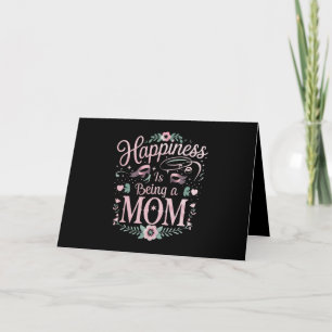 Tarjeta De Agradecimiento La Felicidad Es Ser Mamá Día de la Madre