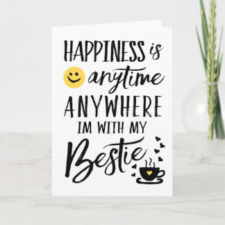 Tarjeta De Agradecimiento La felicidad está en cualquier momento,