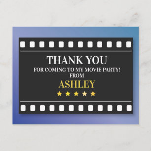 Tarjeta De Agradecimiento La fiesta de cumpleaños le agradece mostrar el