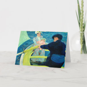 Tarjeta De Agradecimiento La Fiesta en barco de Mary Cassatt