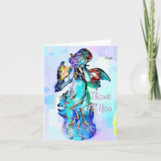 Tarjeta De Agradecimiento La flauta del ángel le agradece