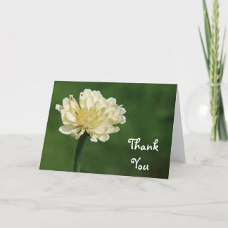 Tarjeta De Agradecimiento La flor blanca le agradece