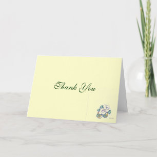 Tarjeta De Agradecimiento La flor clásica le agradece cardar