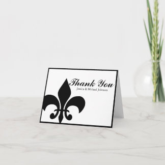 Tarjeta De Agradecimiento La flor de lis le agradece