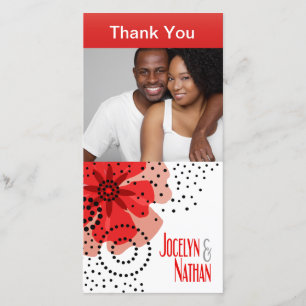 Tarjeta De Agradecimiento La foto de las amapolas de la pimienta le agradece