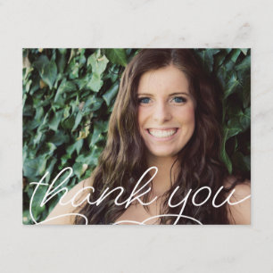 Tarjeta De Agradecimiento La foto graduada de la obra clásica le agradece