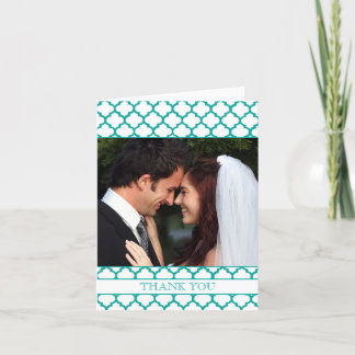 Tarjeta De Agradecimiento La foto marroquí de la boda del modelo le agradece