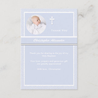 Tarjeta De Agradecimiento La foto personalizada acariciada le agradece