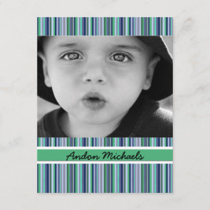 Tarjeta De Agradecimiento La foto plana juguetona le agradece cardar.