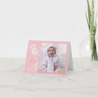 Tarjeta De Agradecimiento La foto religiosa encantada le agradece cardar