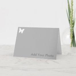 Tarjeta De Agradecimiento La foto simple de la mariposa personalizada le