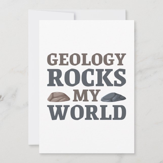 Tarjeta De Agradecimiento La geología sacude mi mundo (Anverso)
