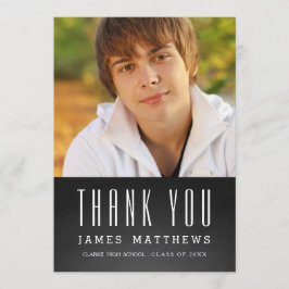 TARJETA DE AGRADECIMIENTO LA GRADUACIÓN DE LA FOTO DEL GRADUADO EL %PIPE% DE