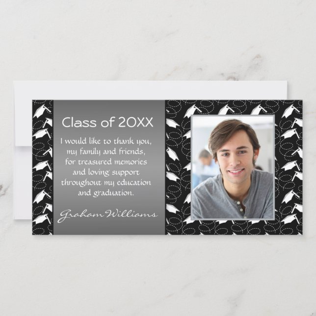 Tarjeta De Agradecimiento La graduación del mortero le agradece (Anverso)