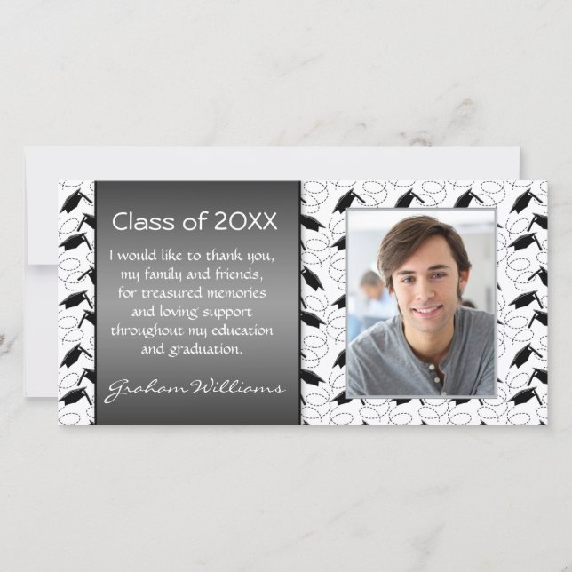 Tarjeta De Agradecimiento La graduación del mortero le agradece (Anverso)