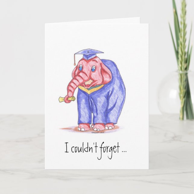 Tarjeta De Agradecimiento La graduación divertida le agradece cardar (Anverso)