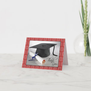 Tarjeta De Agradecimiento La graduación modificada para requisitos
