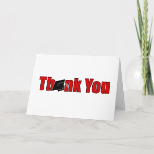 Tarjeta De Agradecimiento La graduación personalizada le agradece cardar