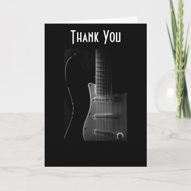 TARJETA DE AGRADECIMIENTO "LA GUITARRA" TODAS LAS OCASIONES GRACIAS (Anverso)