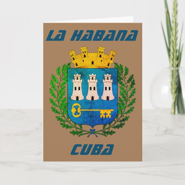 Tarjeta De Agradecimiento La Habana, Cuba, La Habana, Cuba (Capital Cubana) (Anverso)