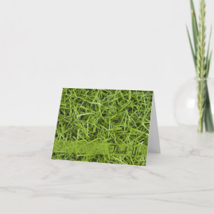 Tarjeta De Agradecimiento La hierba verde le agradece