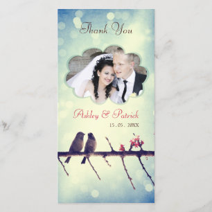 Tarjeta De Agradecimiento La historia 2 de los pájaros del amor le agradece