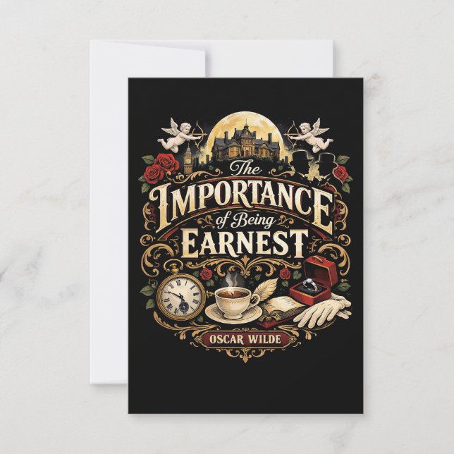 Tarjeta De Agradecimiento La importancia de ser formal (Anverso)