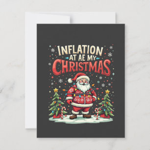 Tarjeta De Agradecimiento La inflación se aburre de mis Navidades La diverti