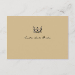 Tarjeta De Agradecimiento La justicia Notecard personalizado guirnalda/le