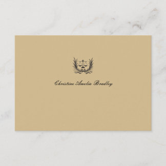 Tarjeta De Agradecimiento La justicia Notecard personalizado guirnalda/le