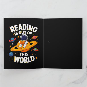 Tarjeta De Agradecimiento La lectura está fuera de este mundo