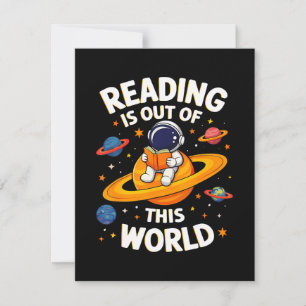 Tarjeta De Agradecimiento La lectura está fuera de este mundo