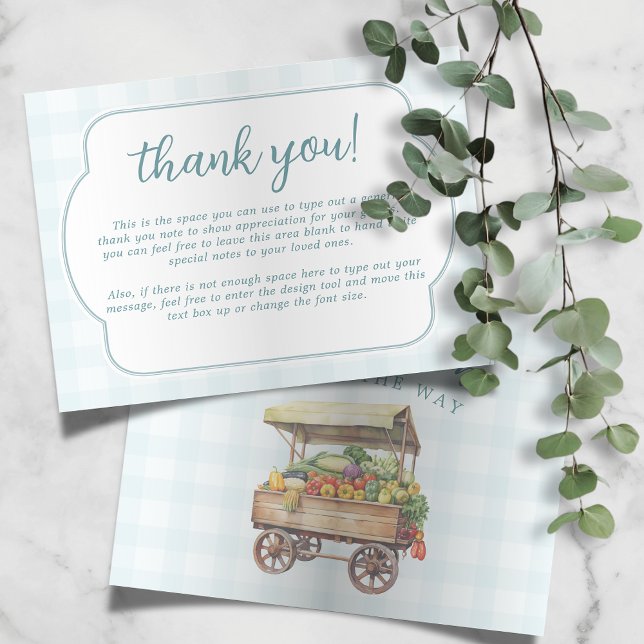 Tarjeta De Agradecimiento La llanura de Baby Shower de crecimiento local neu (Subido por el creador)