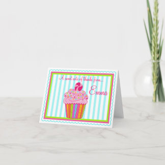 Tarjeta De Agradecimiento La magdalena de Surpise del caramelo le agradece