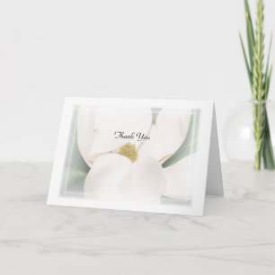 Tarjeta De Agradecimiento La magnolia "le agradece" observar