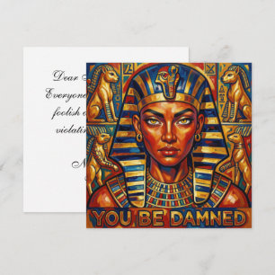Tarjeta De Agradecimiento La maldición de Cleopatra