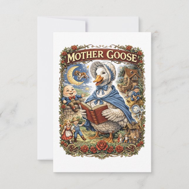 Tarjeta De Agradecimiento La Mamá Oca (Anverso)