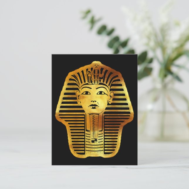 Tarjeta De Agradecimiento La máscara egipcia de oro de Tutankhamun (Anverso de pie)