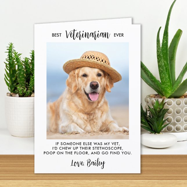Tarjeta De Agradecimiento La mejor foto del Mascota de perros personalizado  (Subido por el creador)
