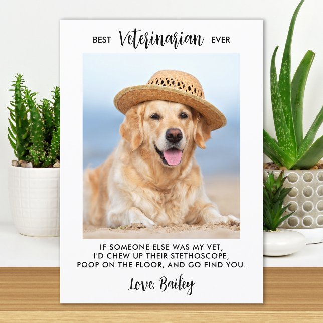 Tarjeta De Agradecimiento La mejor foto del Mascota de perros personalizado  (Subido por el creador)