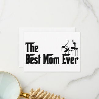 Tarjeta De Agradecimiento La mejor mamá de todos los tiempos