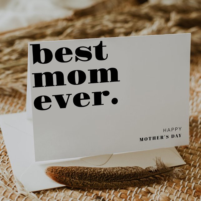 Tarjeta De Agradecimiento La mejor mamá del mundo Feliz día de la madre Text (Subido por el creador)
